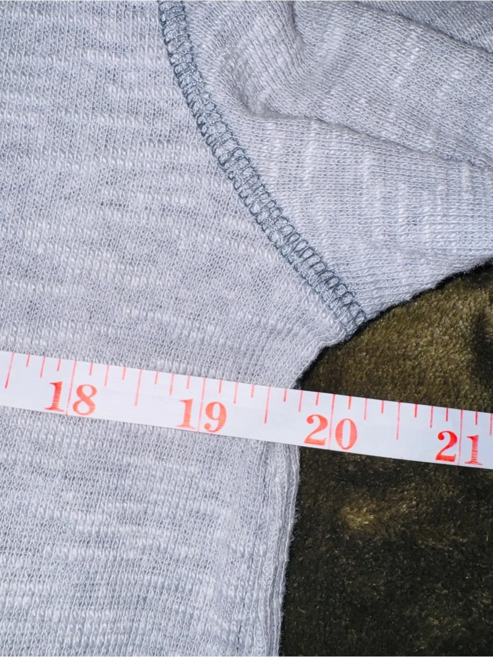 We The Free Boho Light Heather Gray Turtleneck Swing Split Back Pullover